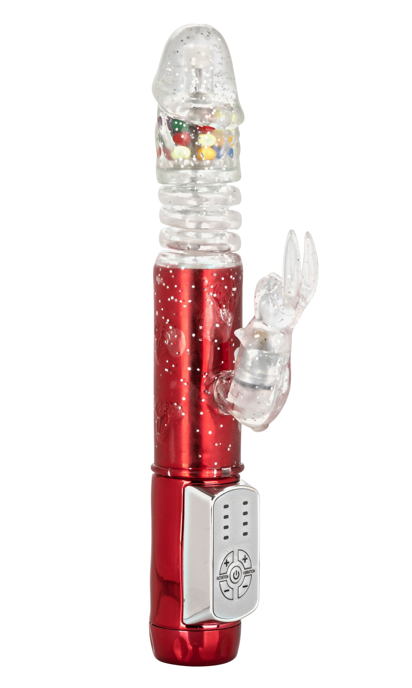 Naughty Bits Cumball Machine Thrusting Jack Rabbit Vibrator - Red SE4410253