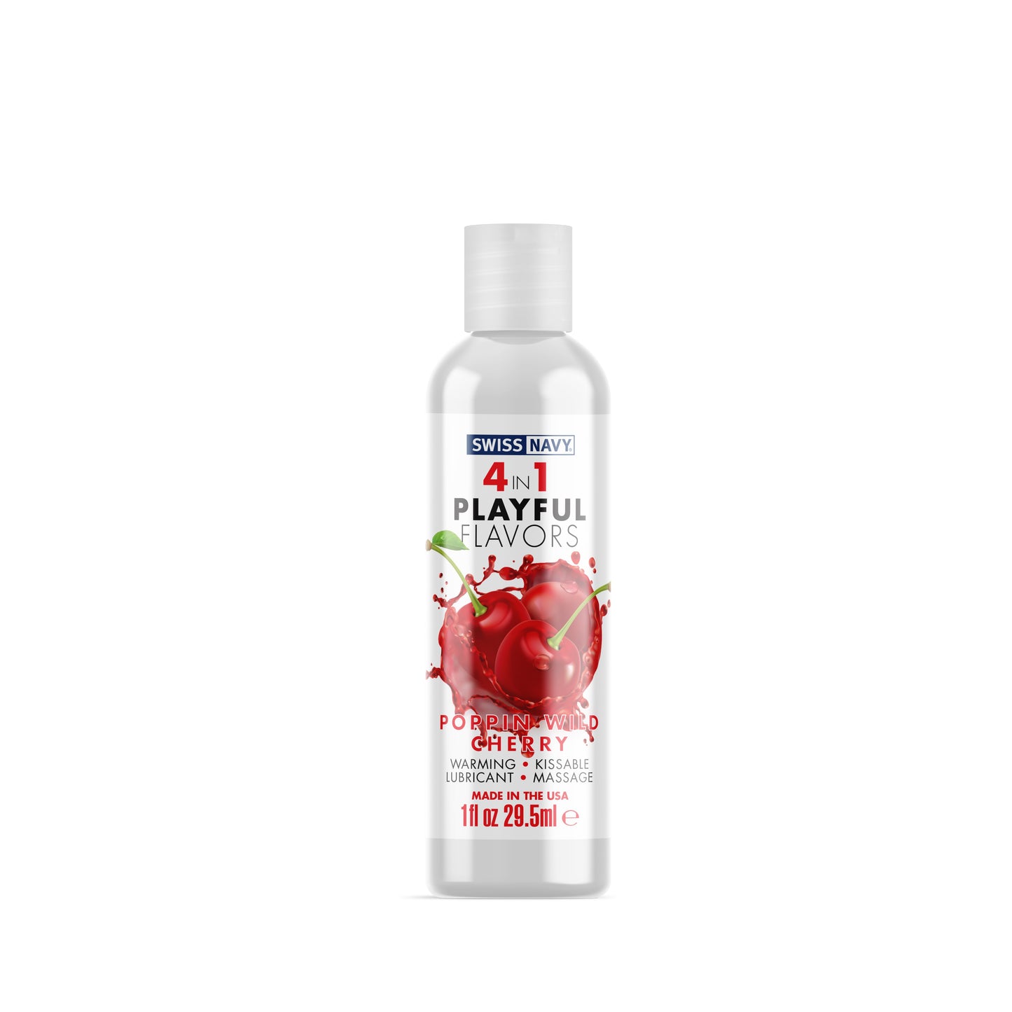Swiss Navy 4-in-1 Playful Flavors - Pop'n Wild Cherry - 1 Fl. Oz. MD-SN4N1FPWC1