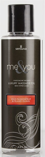 Me and You Massage Oil - Wild Passionfruit and Island Guava - 4.2 Fl. Oz. SEN-VL434
