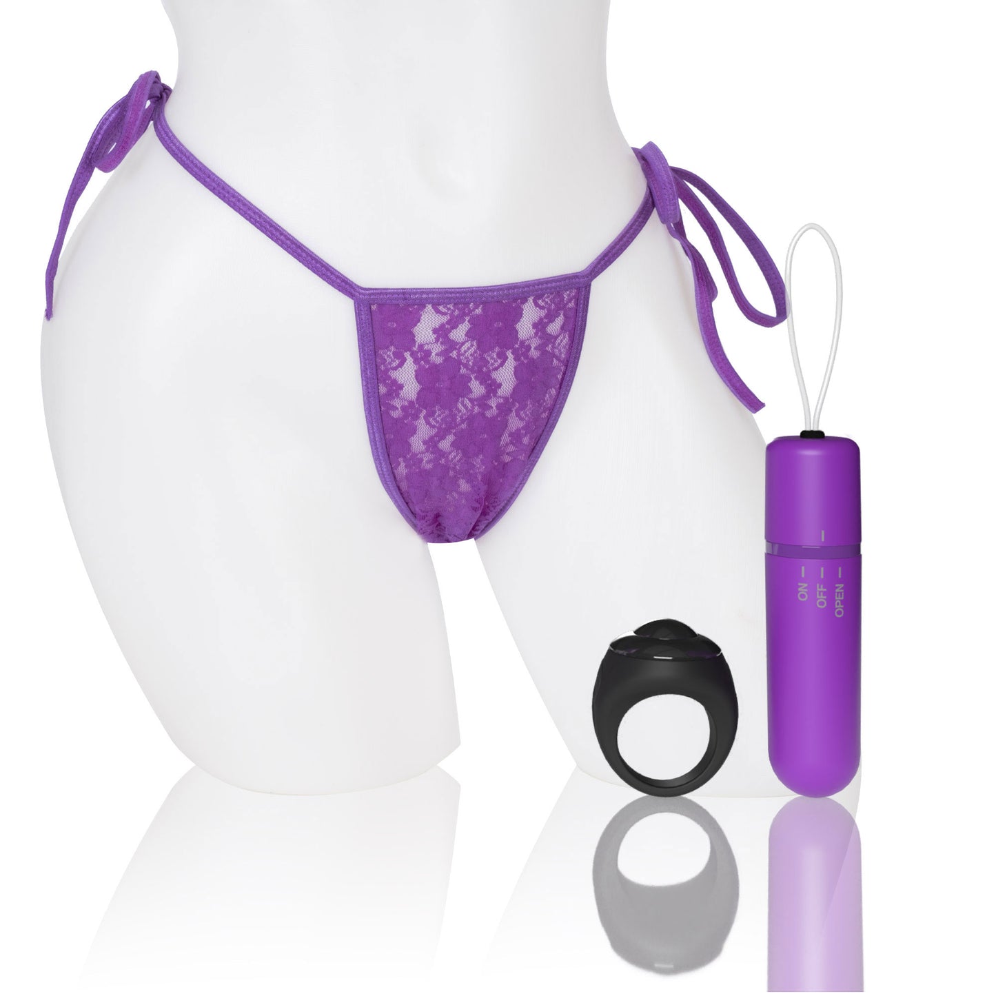 Screaming O 4t - Vibrating Panty Set With Remote Control Ring - Grape SO-4TPNT-GP