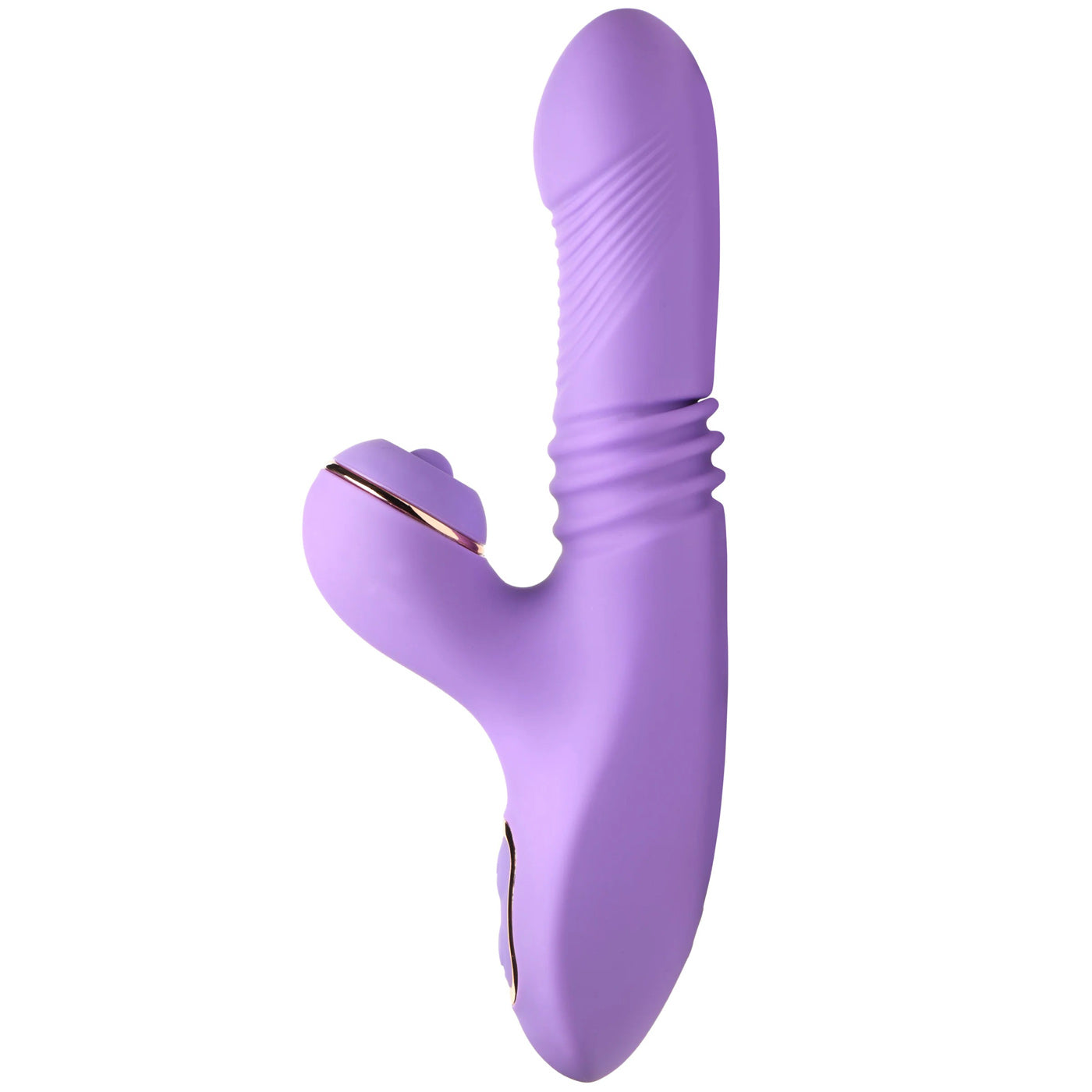 Pro-Thrust Max 14x Thrusting and Pulsing Silicone Rabbit - Purple INM-AH361PUR