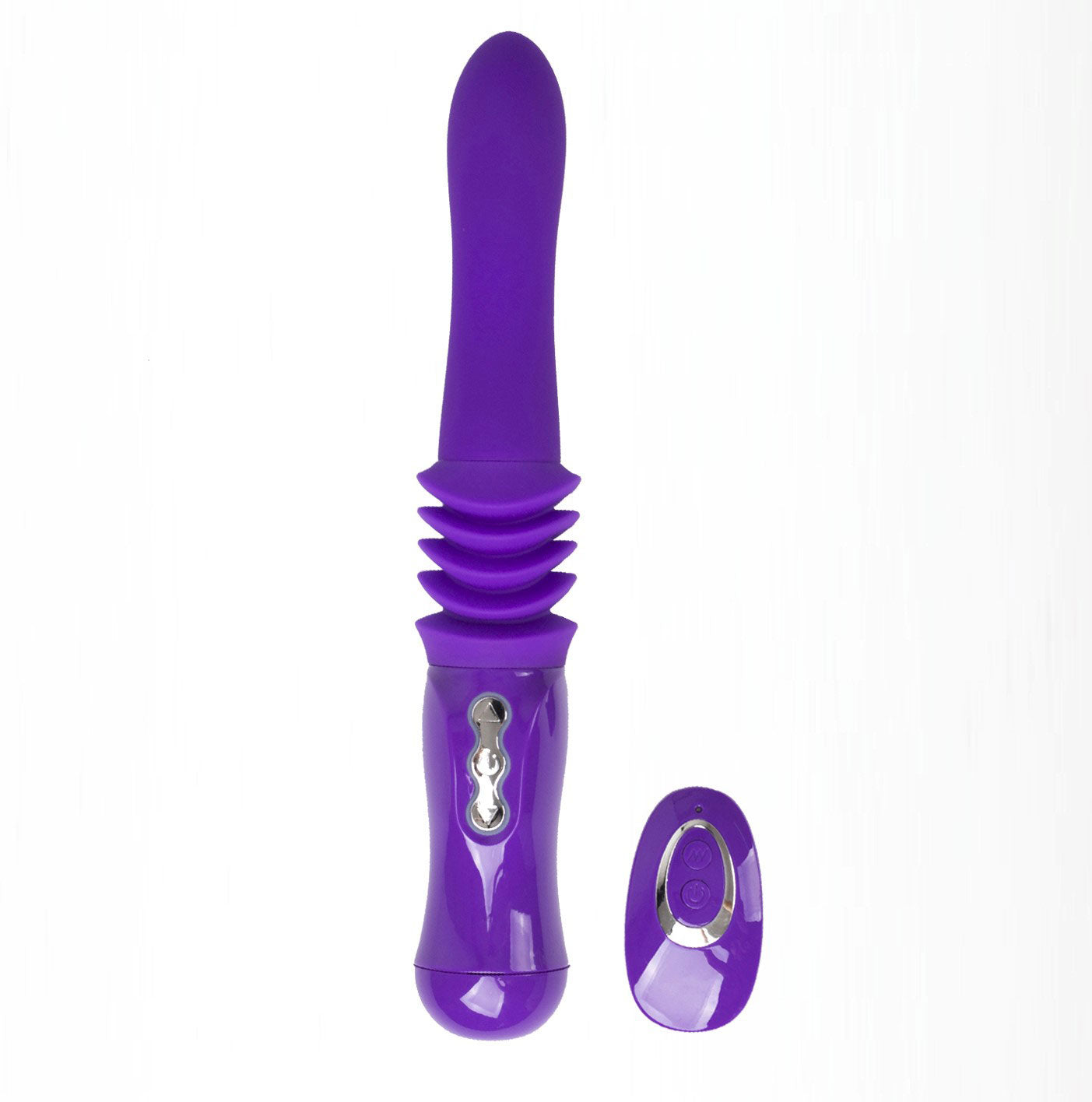 Monroe USB Rechargeable Silicone Thrusting Portable Love Machine - Purple MTLM15102-L2