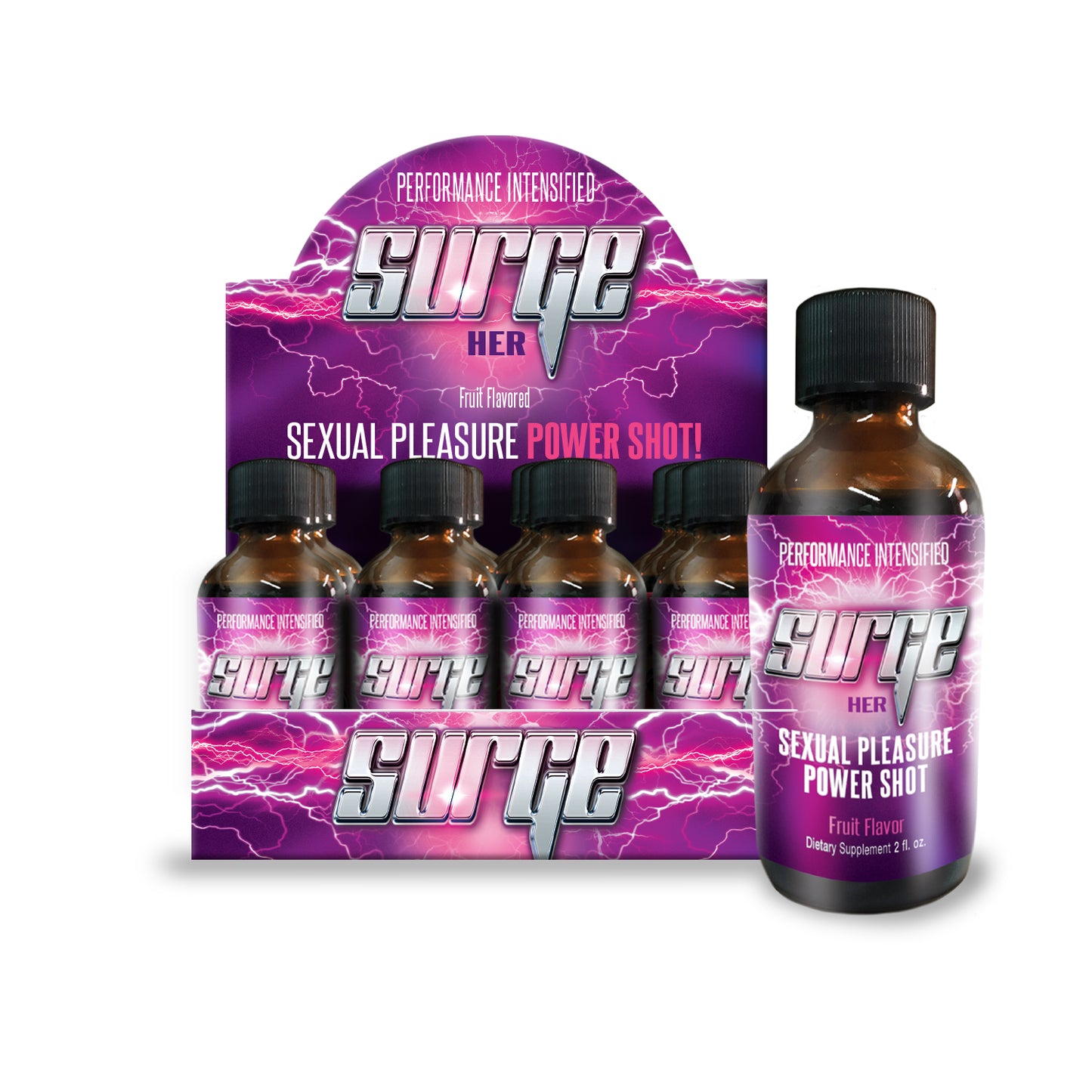 Surge for Her Female Sexual Enhancement 12ct Display 2 Fl Oz SS-SRGHER-D