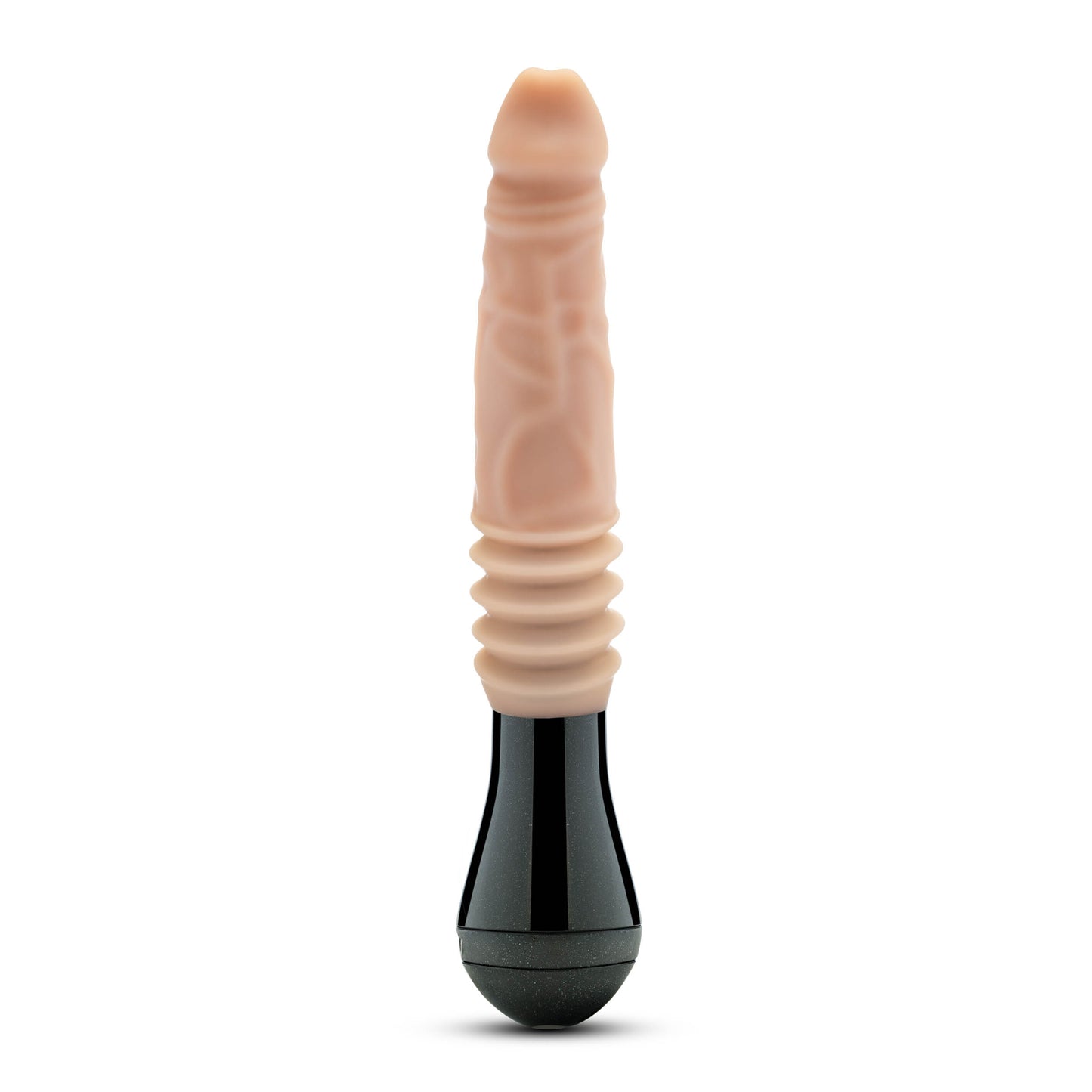 Dr. Skin Silicone - Dr. Knight - Thrusting Gyrating Vibrating Dildo - Beige BL-52213