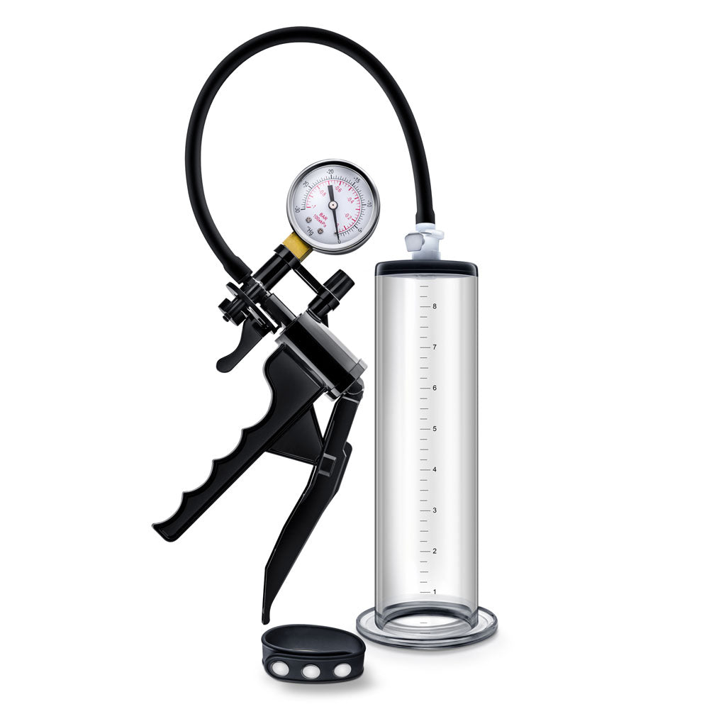 Performance - Vx8 Premium Penis Pump System With Silicone Cock Strap - Clear BL-06101