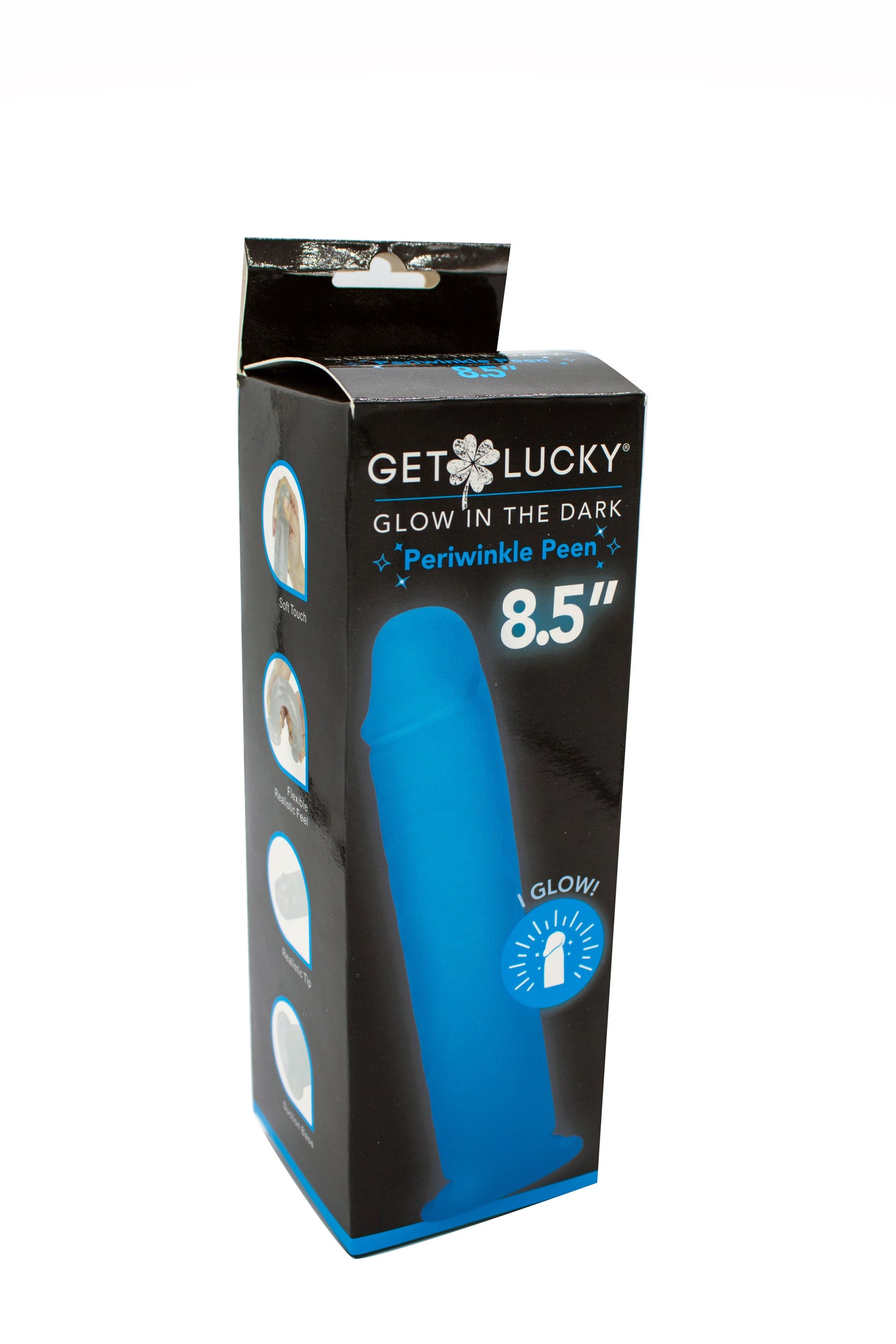 Get Lucky Glow in the Dark Periwinkle Peen - 8.5 Inch TMN-GL-4073