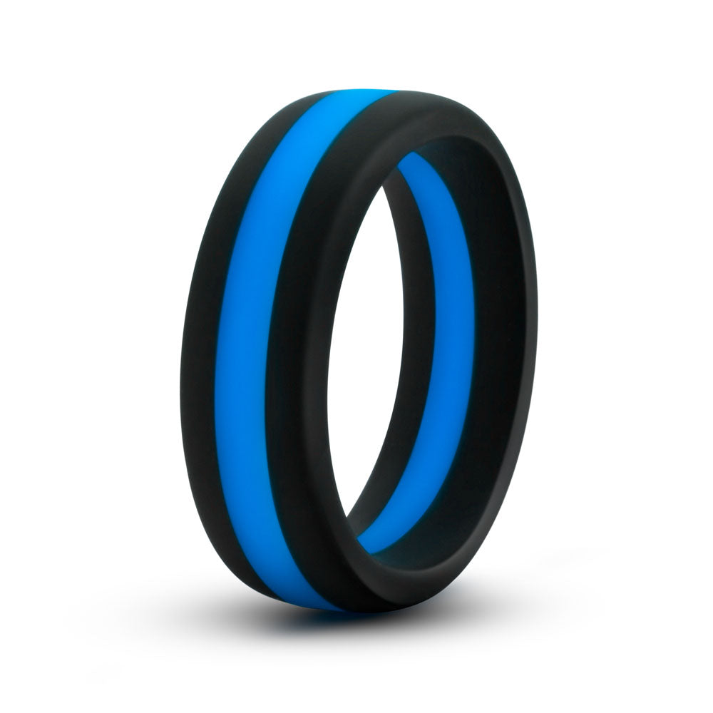 Performance - Silicone Go Pro Cock Ring - Black/blue/black BL-91102